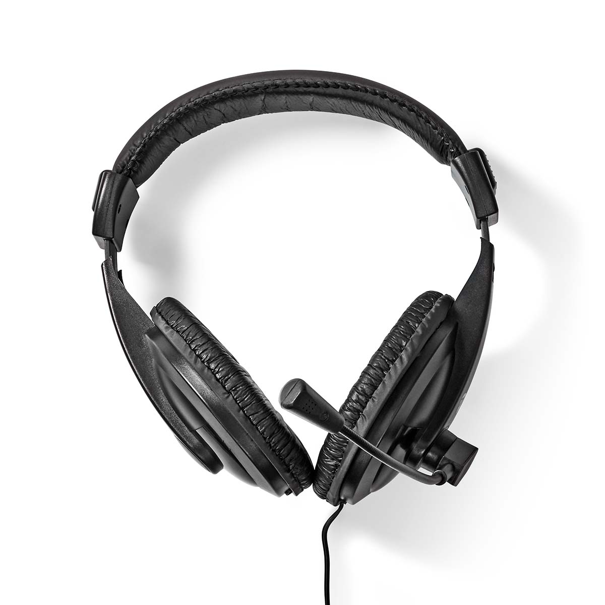 Nedis On-ear austiņas ar mikrofonu, melnas, CHST210BK cover photo