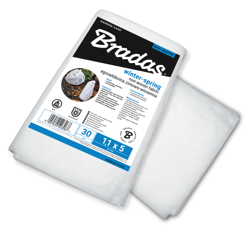 Bradas ziemas-pavasara agrotekstils 30g/m2 (1.6x10 m) balts, AWW3016010 cover photo