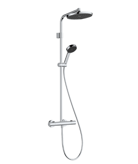 Hansgrohe dušas sistēma ar termostatu Activera S 240 1jet EcoSmart Ecostat Fine Varia, hroms, 28078000 cover photo