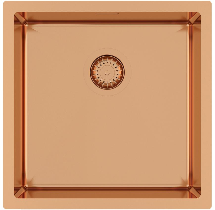 Aquasanita DER100X-C virtuves izlietne 450X450mm Copper (PVD) cover photo