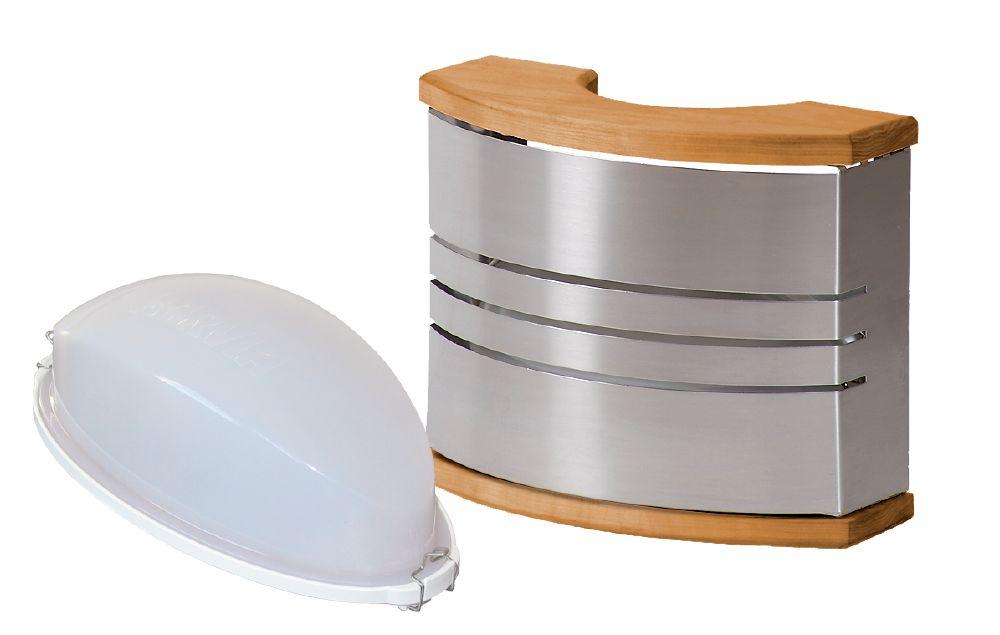 Harvia saunas apgaismojums, steel incl. lamp+abažūrs, SAS21106 cover photo