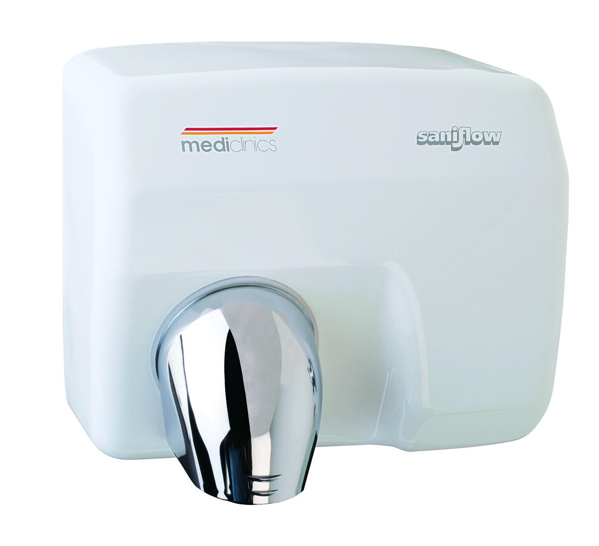 Mediclinics Saniflow roku žāvētājs, steel, balts enamelled coating, automatic, E88A cover photo