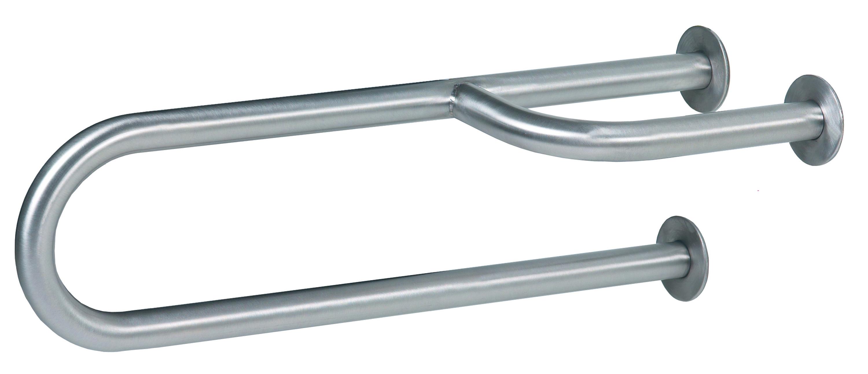 Mediclinics sienas grab bar with 3 anchoring points, Left, AISI 304 nerūsējošais tērauds, satin, L:615 mm , BFI600CS cover photo