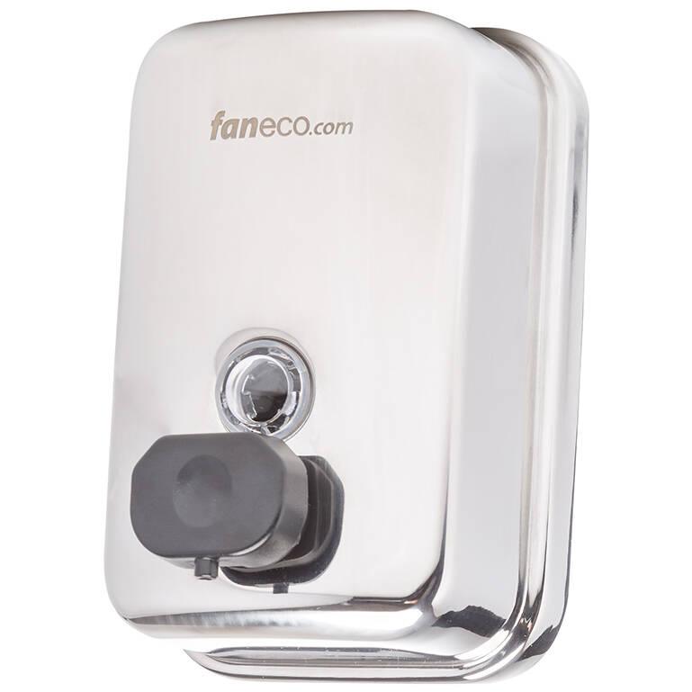 Faneco ziepju dozators TOP manual, 500 ml, melna poga, nerūsējošais tērauds, satin, atslēga , S500SPB cover photo
