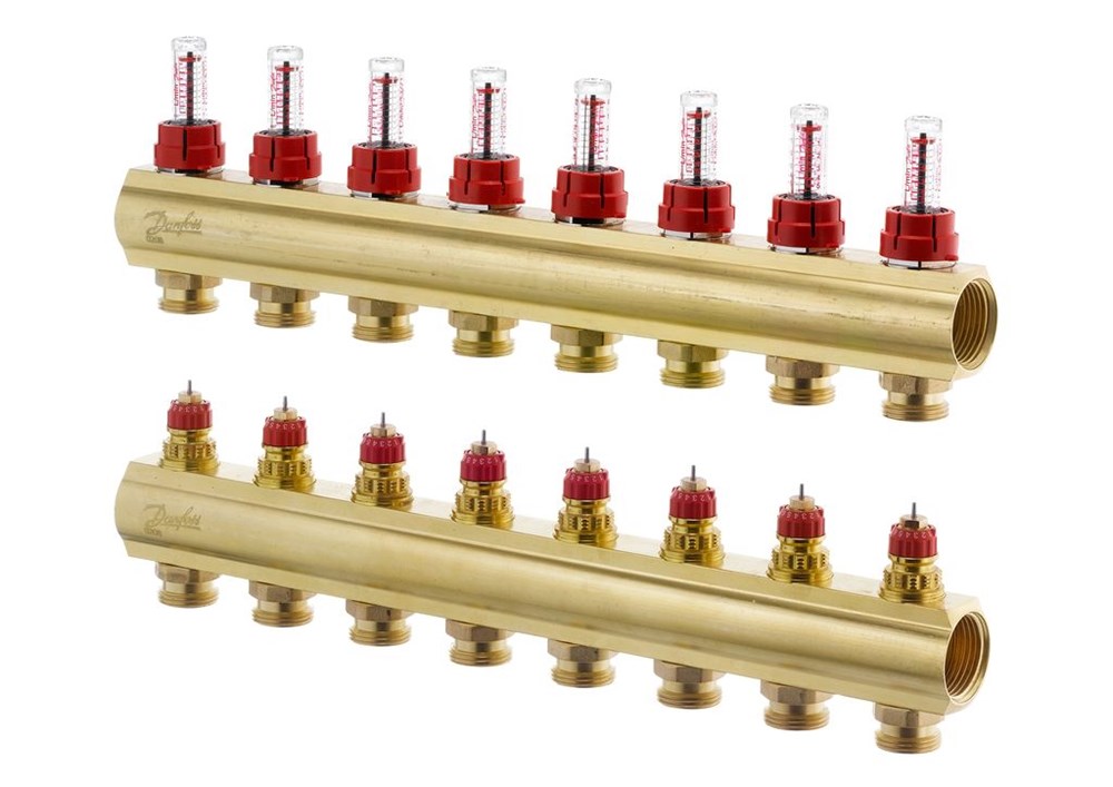 Danfoss FHF-8 kolektors ar plūsmas mērītāju 8+8, 1'', 088U0528 cover photo