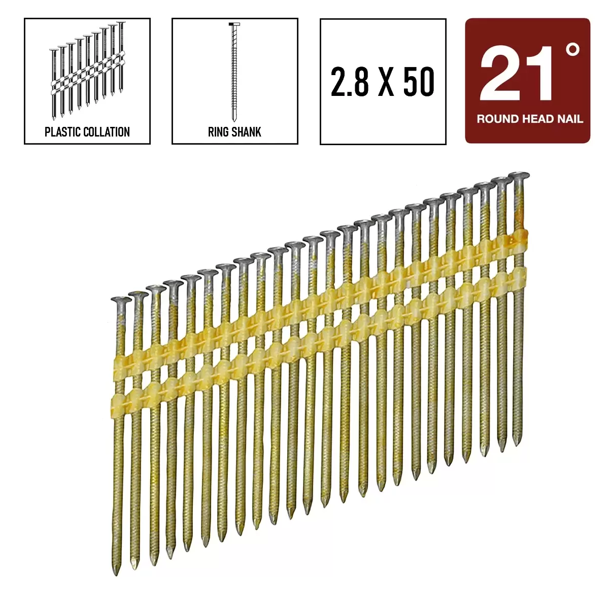 Bostitch naglas GAL-HD50 Stick 2.80-50 2m, RH28R50G50 cover photo