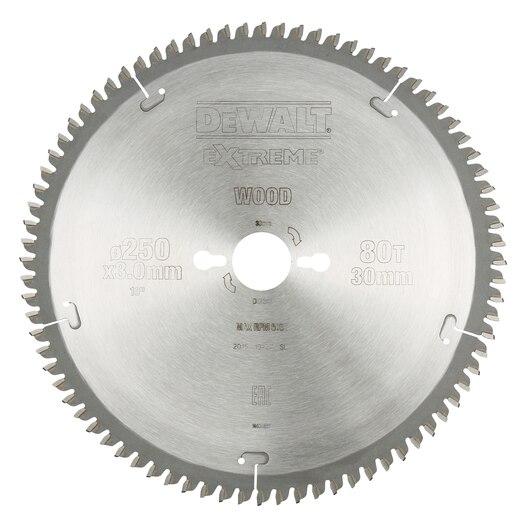 DeWALT zāģripa Extreme 250x30mm, 80T, Al, DT4287-QZ cover photo