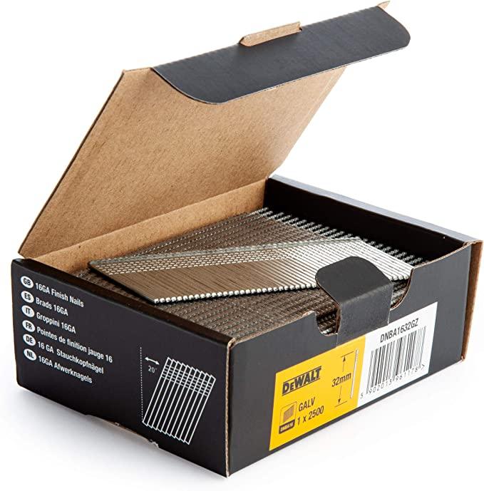 DeWALT naglas 16GA 20 50MM GALV 2.5M 2500, DNBA1650GZ cover photo