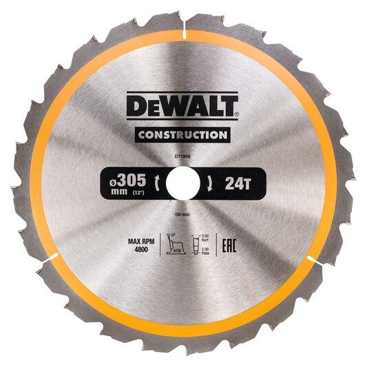 DeWALT zāģripa 305x30mm 24T, DT1958-QZ cover photo