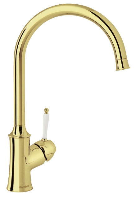 Damixa Tradition maisītājs virtuvei augstais C-snīpis 1 roktura, Rubclean, POLISH BRASS 370697700 cover photo