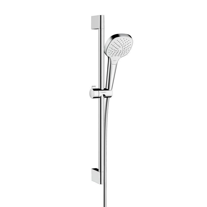 Hansgrohe rokas dušas komplekts Croma Select E Vario, 650mm, EcoSmart 9 l/min, balts/hroms, HG26583400 cover photo