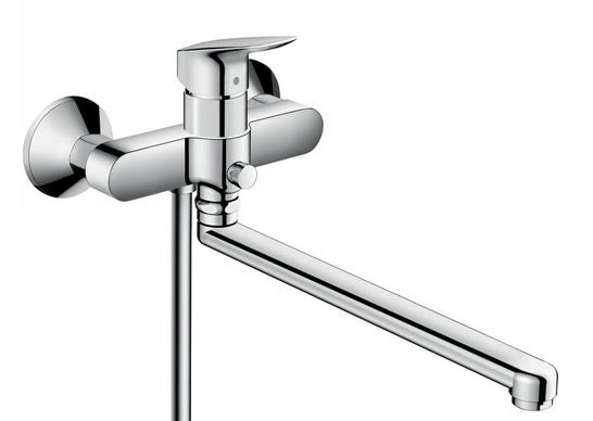 Hansgrohe vannas maisītājs Logis, ar garo izteci, hroms, HG71402000 cover photo