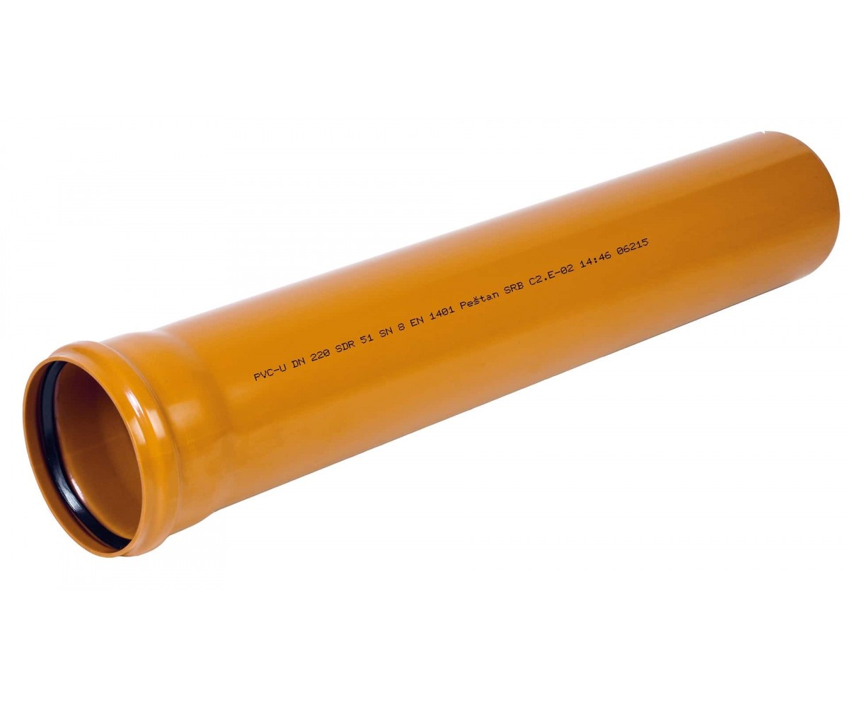 Ostendorf PVC caurule ar uzmavu DN110 x 1000 SN4, 220010 cover photo
