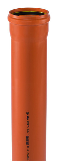 Ostendorf PVC caurule ar uzmavu DN110 x 6000 SN8/10, 220160 cover photo