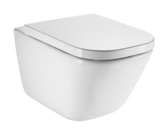 Roca pods The Gap Rimless ar SC vāku, stiprināms pie sienas, 347x540mm, balts, A34H47C000 cover photo