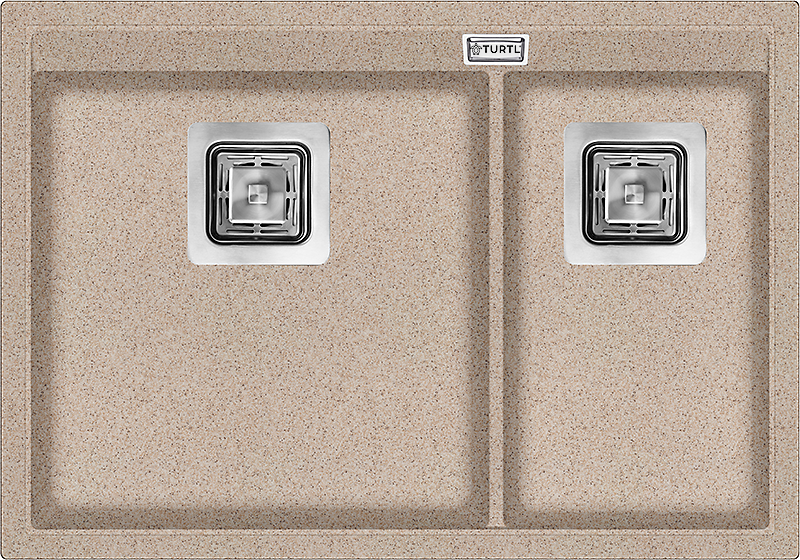 Turtl virtuves izlietne SQD150W-110 Bēšs cover photo