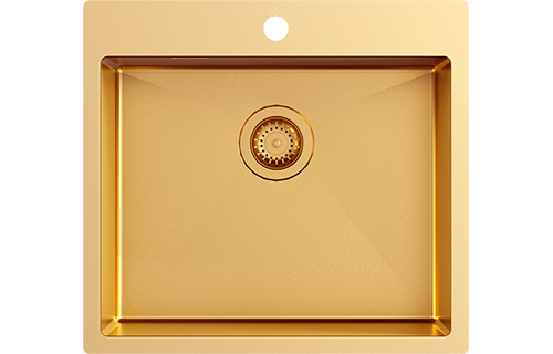 Turtl virtuves izlietne TERRA100N-G Gold cover photo