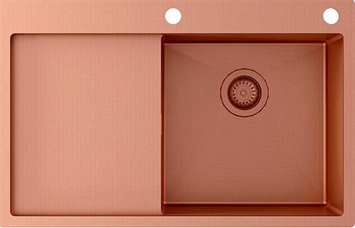 Turtl virtuves izlietne TERRA101N-RC Copper cover photo