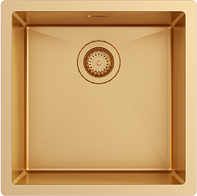 Turtl virtuves izlietne NOVA100X-G Gold cover photo