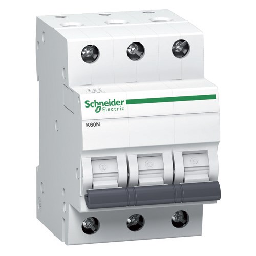 Schneider Electric automātiskais slēdzis 3P B6A 6kA Acti9 Lite K60N, A9K01306 cover photo