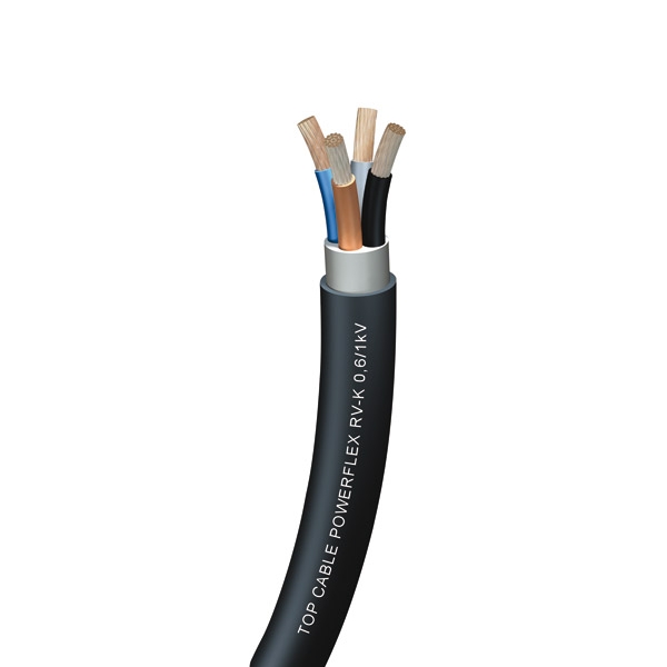 Top Cable kabelis PowerFlex RV-K 4x1.5mm2 lokans melns 0.6/1kV saiva, 3304001m cover photo