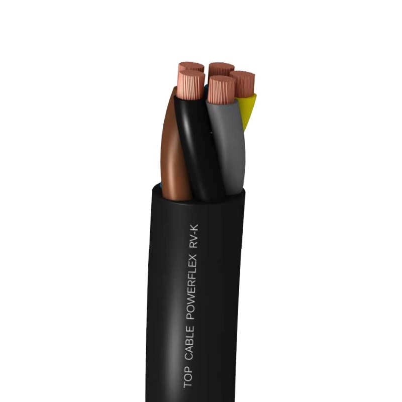 Top Cable kabelis PowerFlex RV-K 5x6mm2 lokans melns 0.6/1kV saiva, 3305006. cover photo
