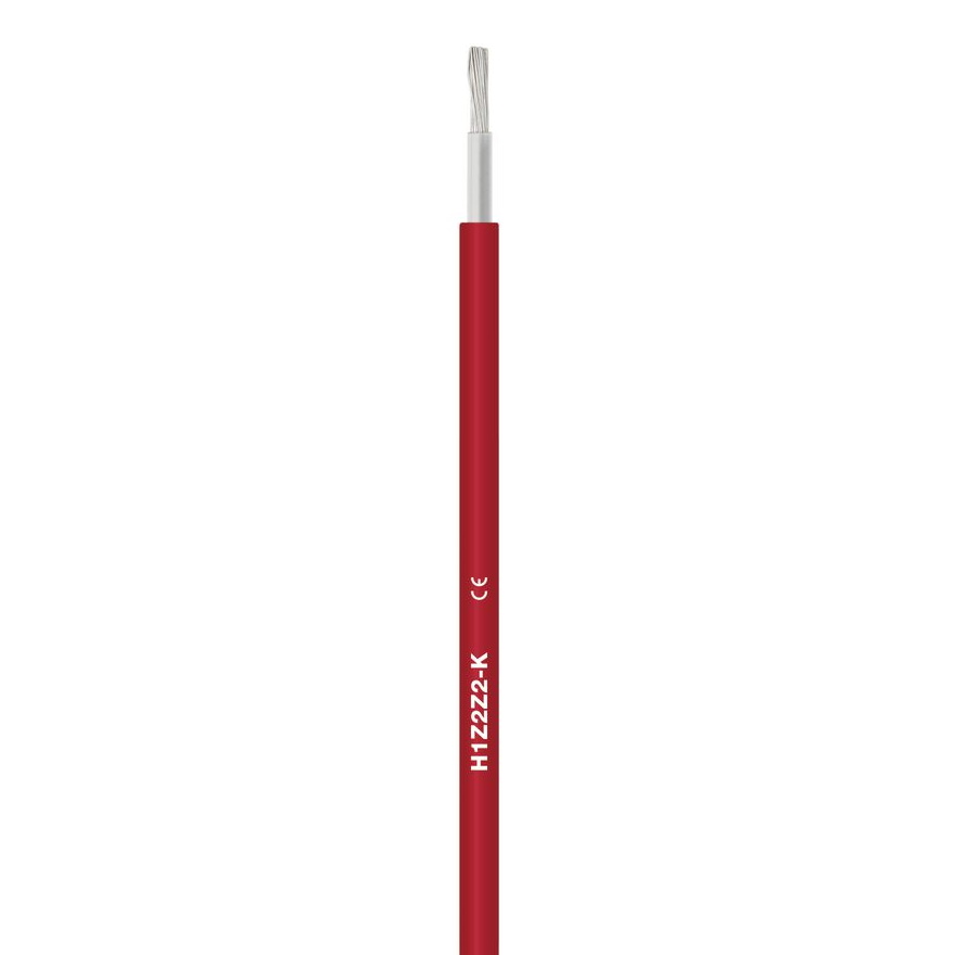Faber kabelis H1Z2Z2-K 1x4mm2 1kV sarkans saules PV paneļiem Solar Plus, 041029S cover photo