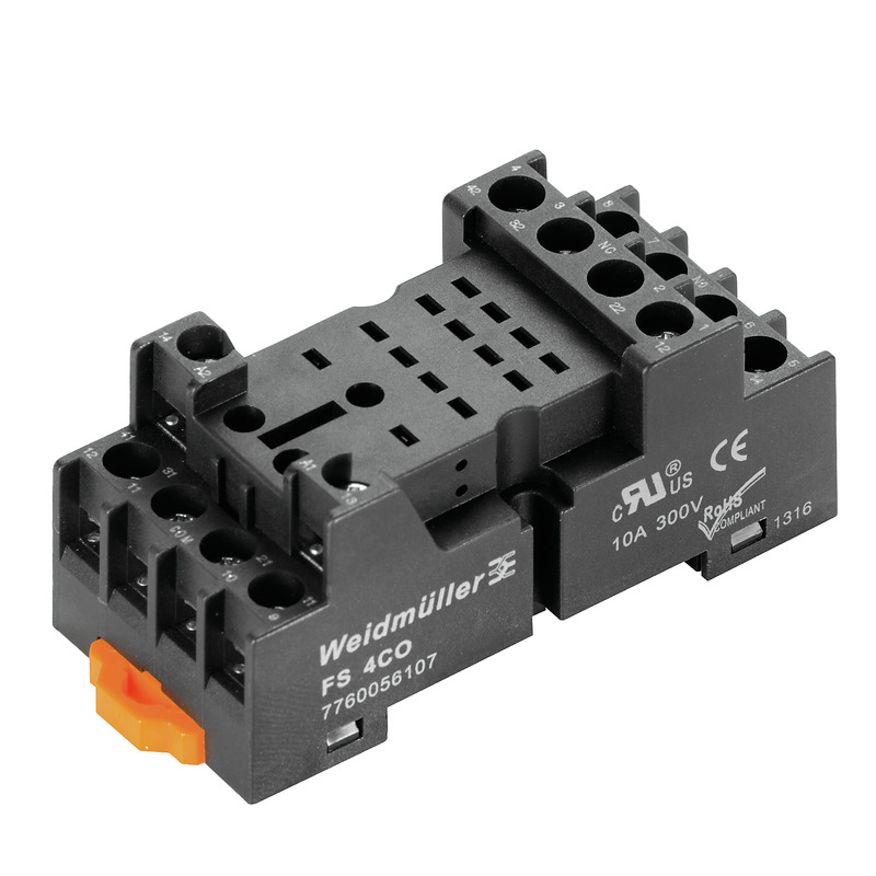 Weidmuller DRM releju pamatne 4CO 10A skrūvējama FS 4CO, 7760056107 cover photo