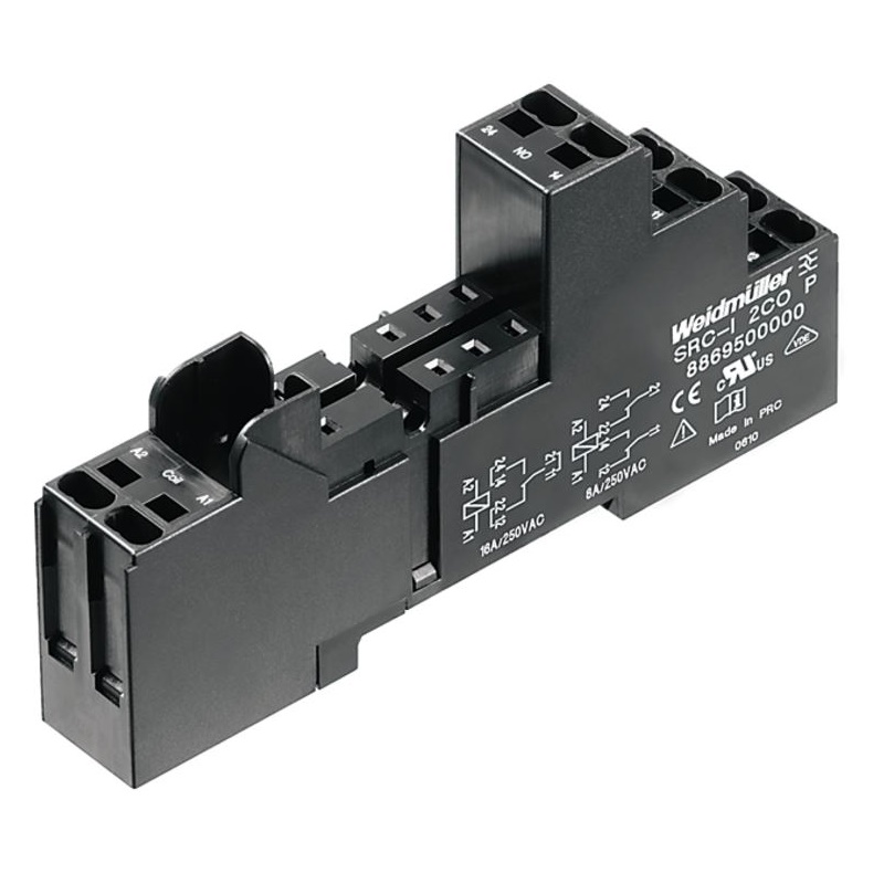 Weidmuller RCI releju pamatne 2CO 12A Push in, SRC-I2CO P, 8869500000 cover photo