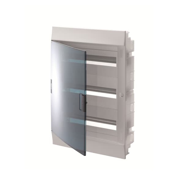 ABB sadalne z/a 54mod (3x18mod) balta ar caurspīdīgām durvīm IP41 IK08 Mistral41 650, 1SLM004101A1209 cover photo