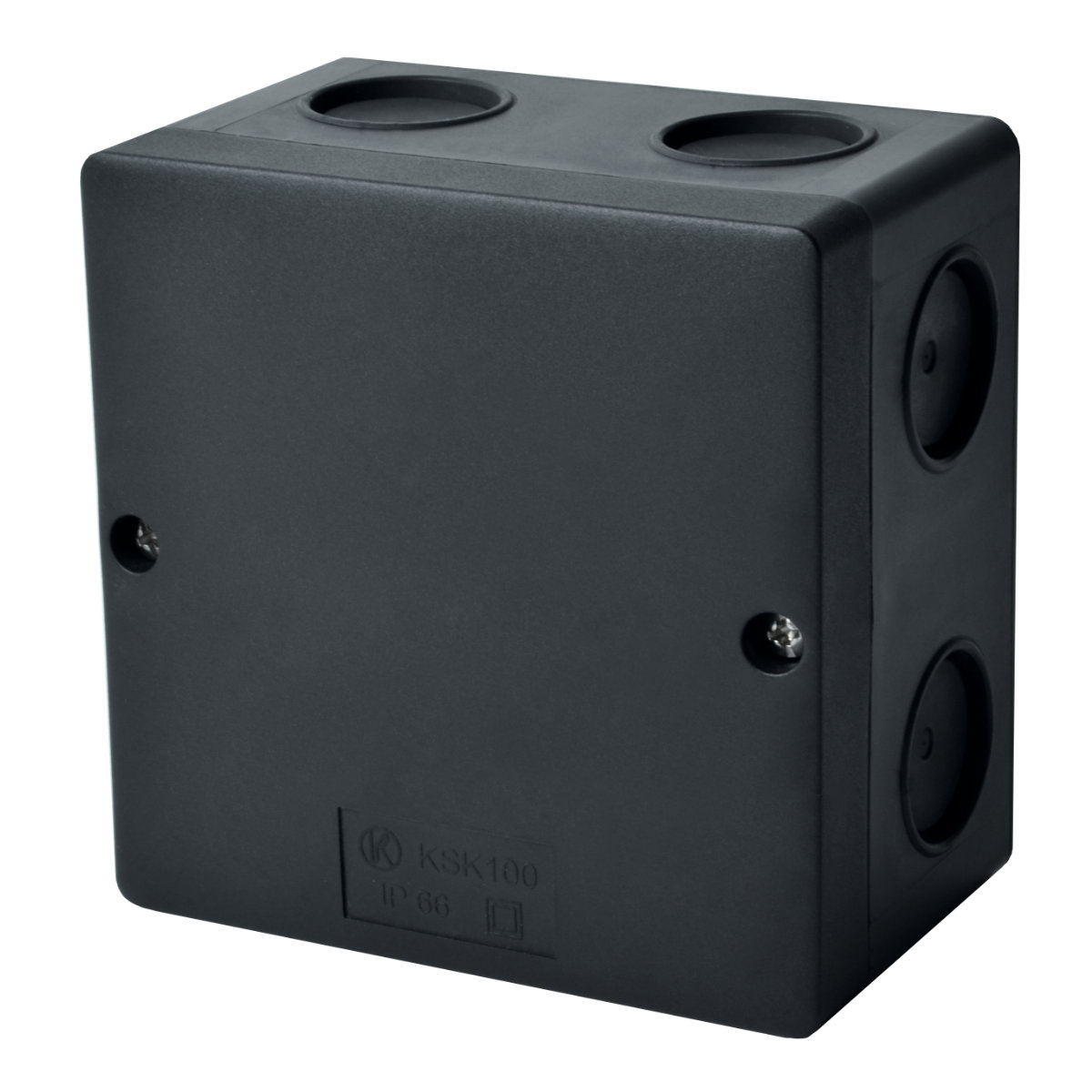 Kopos nozarkārba v/a 101x101x47mm melna ar vāku UV IP66 KSK 100 FA, KSK 100 FA cover photo