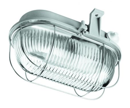 Lena Lighting gaismeklis ''laiviņa'' v/a pelēks 1x100W E27 IP44 OVAL 100, 100178 cover photo
