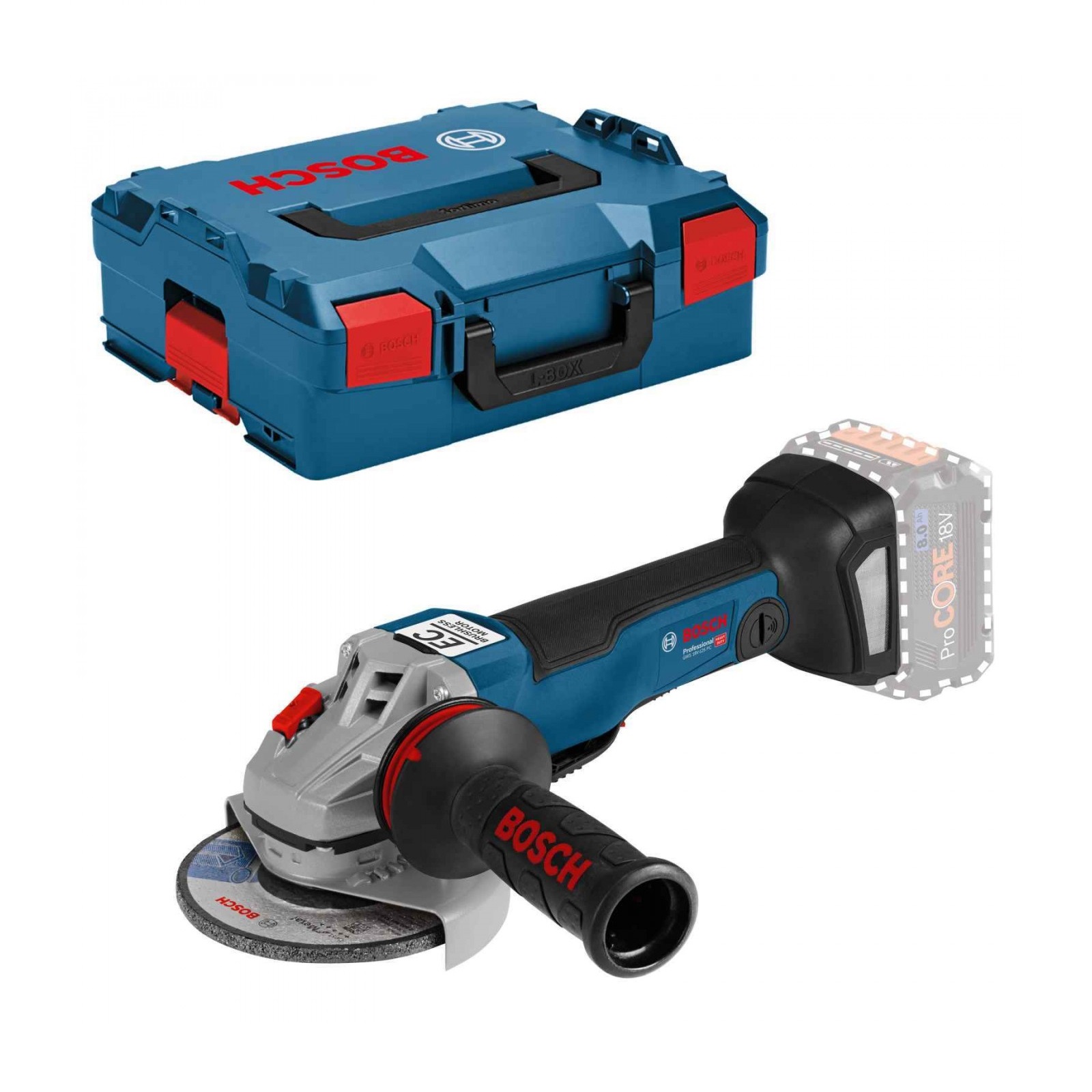 Bosch leņķa slīpmašīna GWS 18V-10 SOLO (bez akum.) L-Boxx, 06019J4003 cover photo