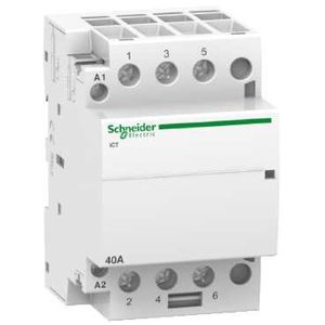 Schneider Electric modulārais kontaktors 3P 40A 230VAC 3NO iCT Acti9, A9C20843 cover photo