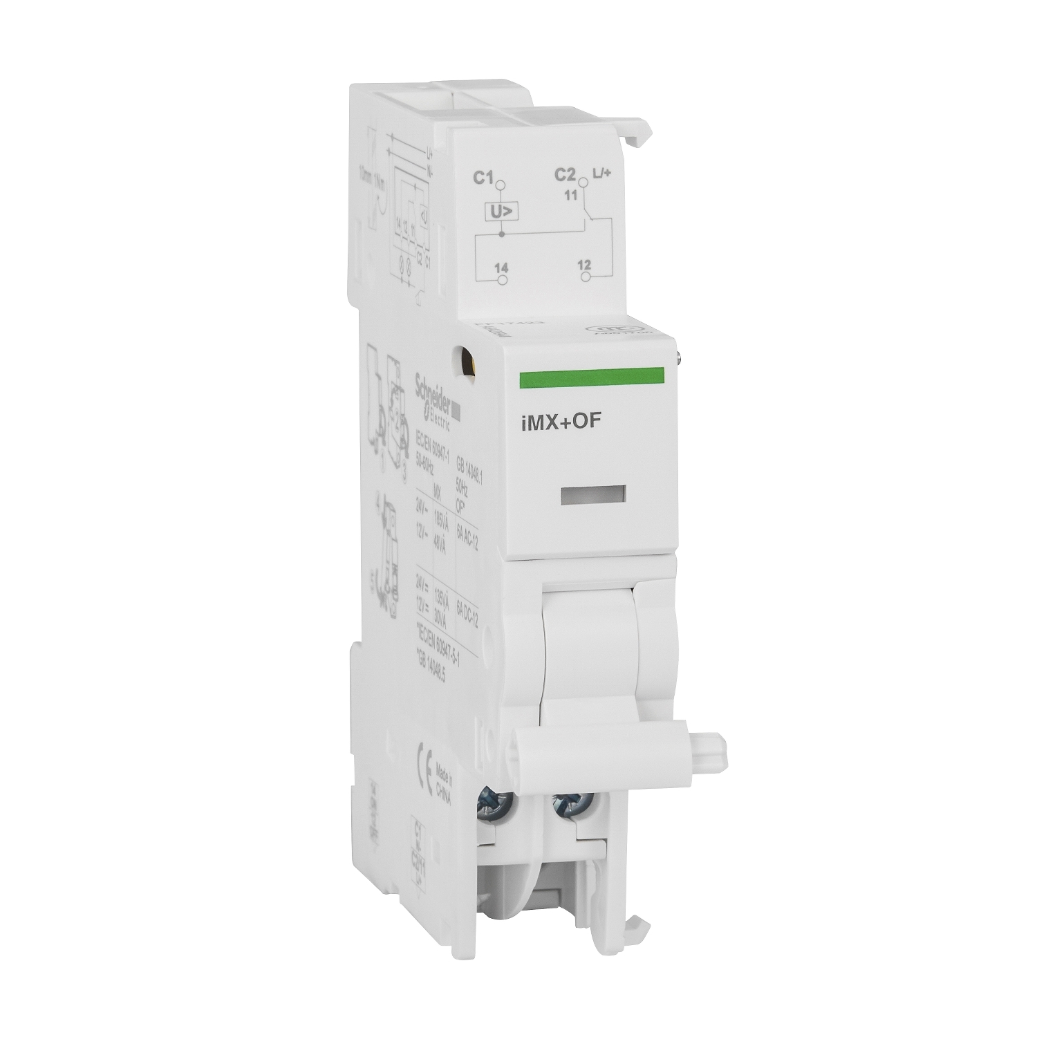 Schneider Electric neatkarīgais atslēdzējs 12-24VAC 1NO 1NC iMX+OF Acti9, A9A26948 cover photo