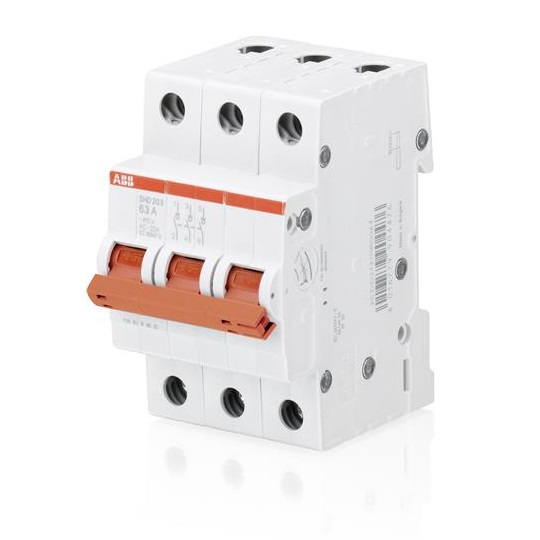 ABB slodzes atvienošanas slēdzis 3P 50A 3NO ProM SD203/50, 2CDD283101R0050 cover photo