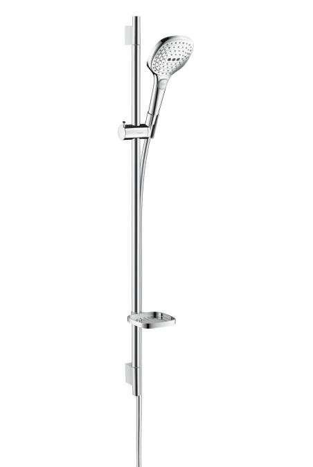 Hansgrohe rokas dušas komplekts Raindance Select E 120 3jet Unica`S Puro, 900mm, balts/hroms, HG26621400 cover photo