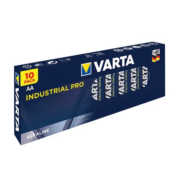 Varta Alkaline baterija AA/LR6 INDUSTRIAL PRO Box10, 10 gab./iepak., 4006211111 cover photo