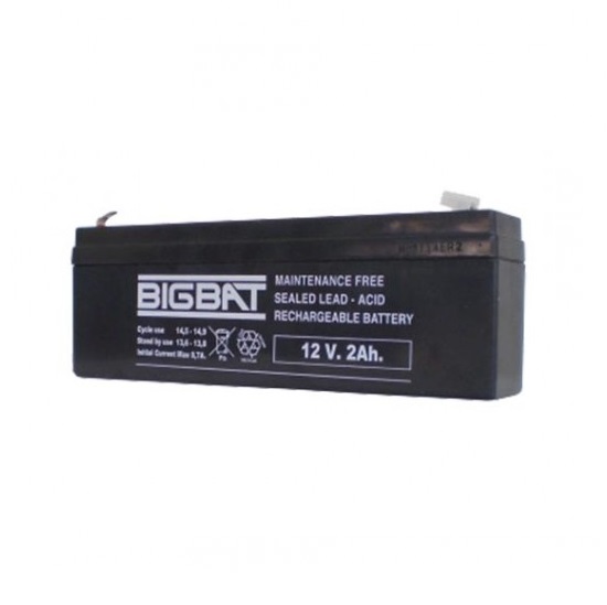 Elan svina-skābes akumulators 12V 2Ah 0.95kg BIG BAT, 01202 cover photo