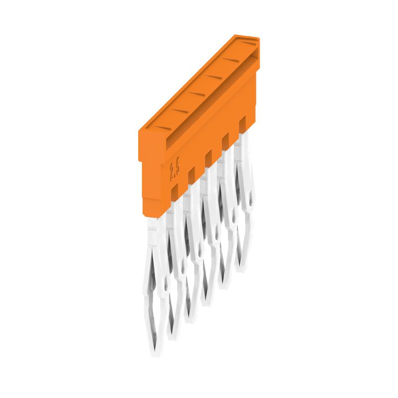 Weidmuller polu savienojuma tiltiņš 6P 24A 5.1mm oranžs ZQV 2.5N/6, 1527630000 cover photo