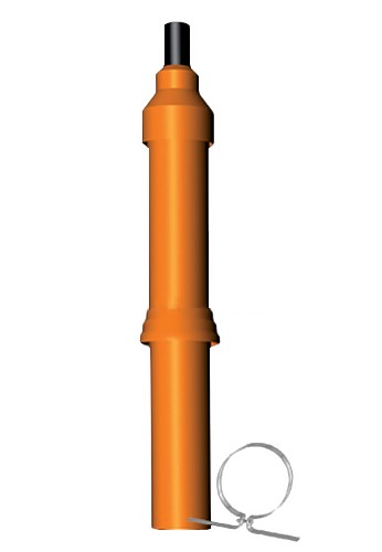 Almeva jumta izvads teleskopiskais DN80/125, 1.1m terakota, DPDT48-V cover photo