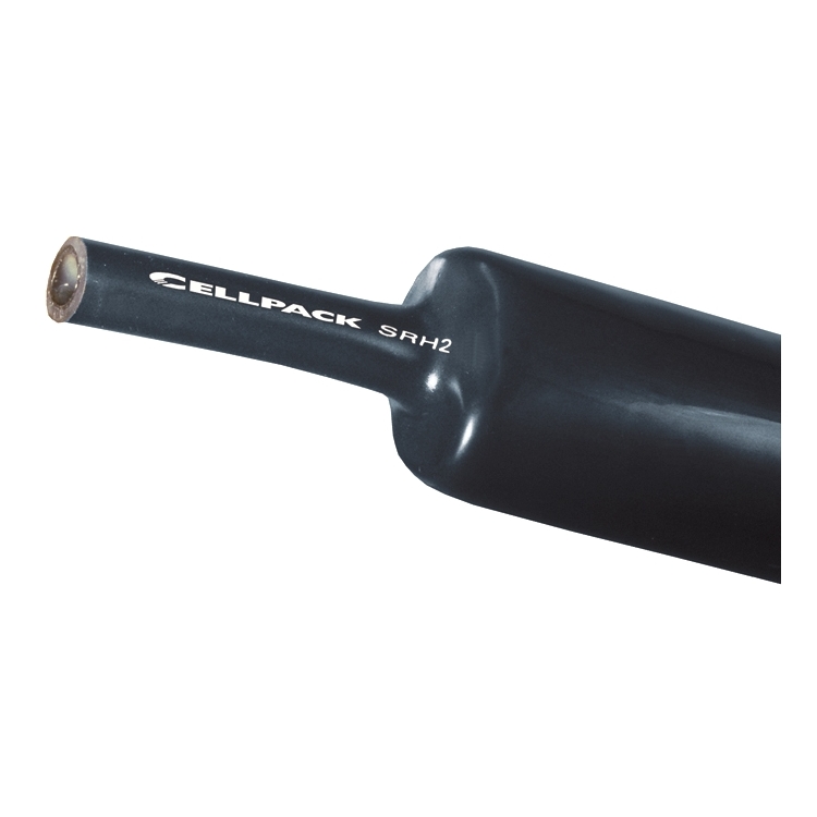 Cellpack termocaurule bez līmes SR2 40-12mm 3:1 melna 1m, 127400 cover photo