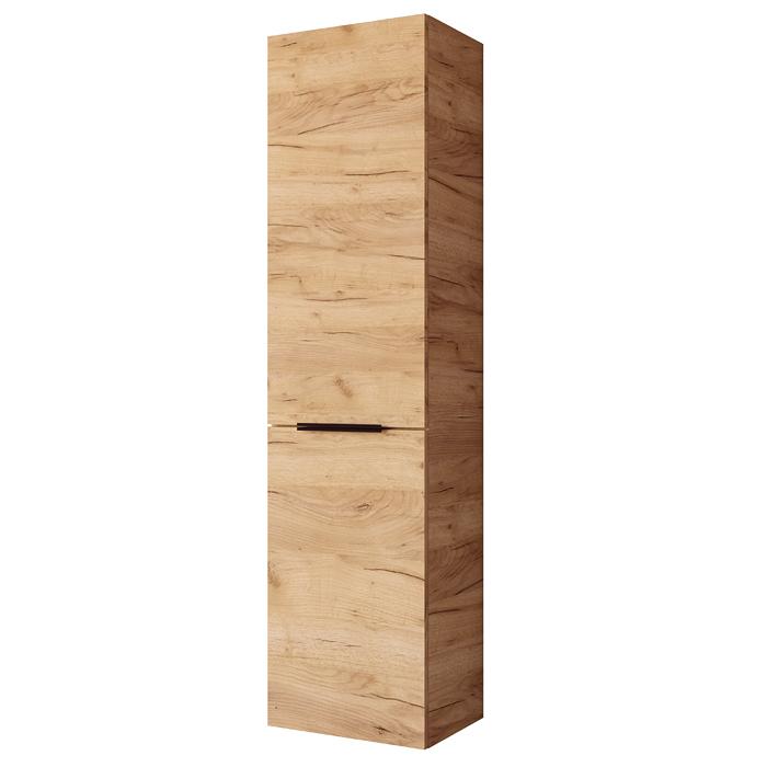 Riva sienas augstais skapis ar 1 durvīm un veļas grozu SU 42 Gold Craft Oak cover photo