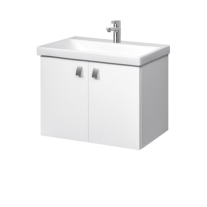 Riva izlietnes skapītis ar 2 durvīm, paredzēts izlietnei RIVA63C, SA63-5 Balts cover photo