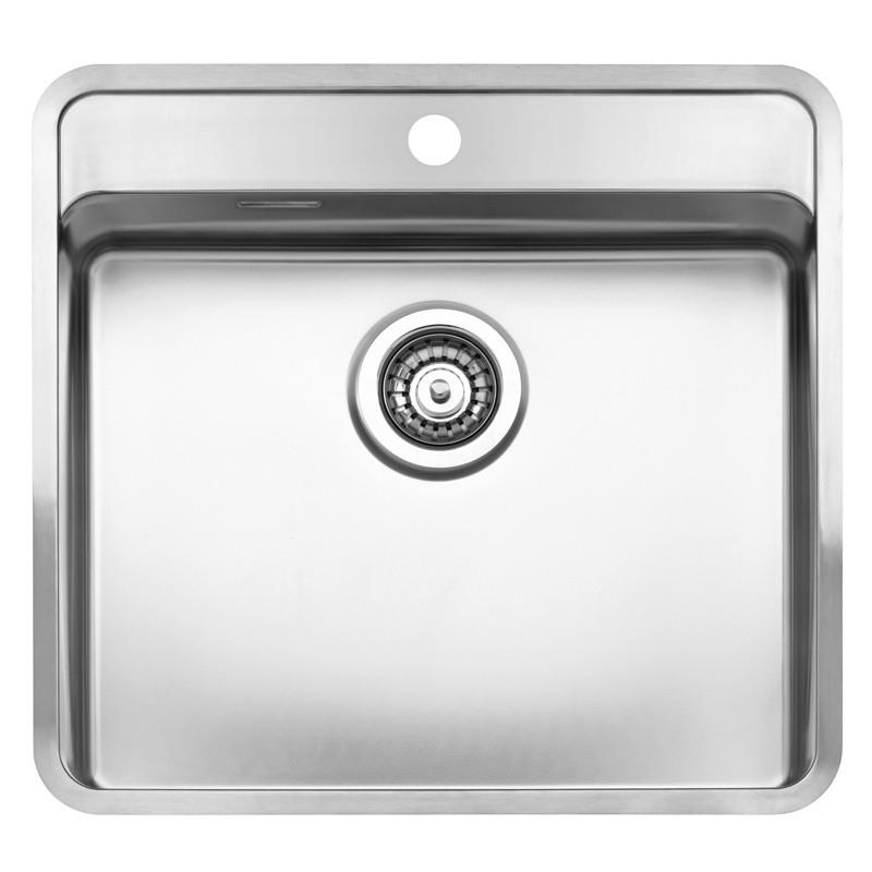 Reginox virtuves izlietne Ohio 50x40 Tapwing (L), viena bļoda ar maisītāja caurumu, 540x510mm, R15698 cover photo