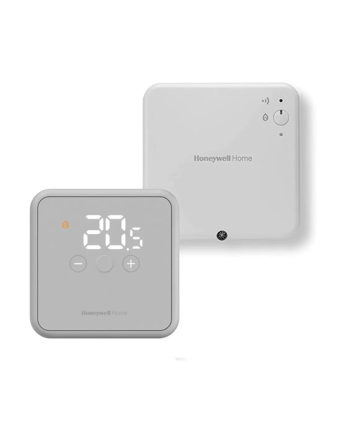 Resideo DT4R bezvadu telpas termostats, pelēks, ar releju R3H710RF0005 On/Off 5A, 32YT42GRFT21 cover photo