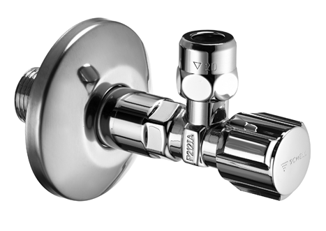 Schell stūra ventilis, 1/2"x10mm, ar pagarināto vītni, hroms, 054070699 cover photo