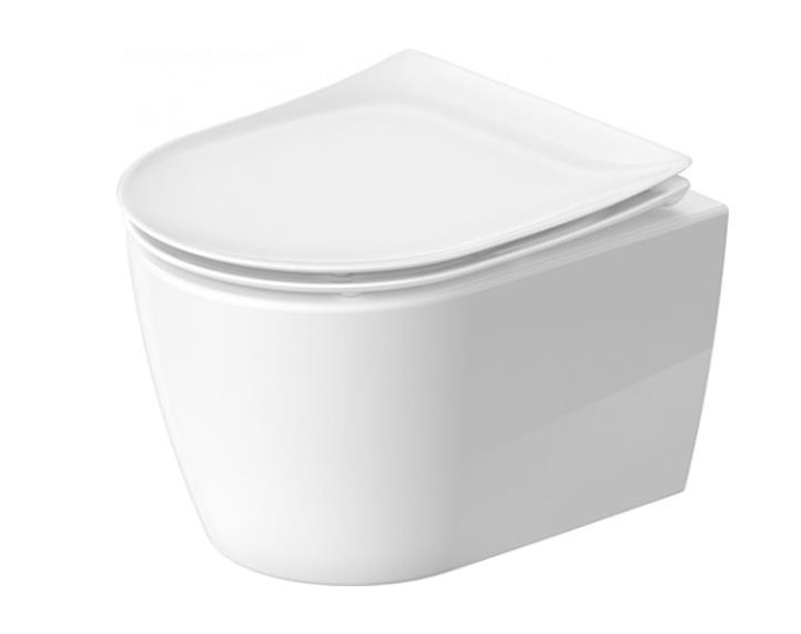 Duravit pods ar QR/SC vāku Soleil by Starck Rimless, 370x540mm, stiprināms pie sienas, HygieneFlush, Rotationflush, Durafix, balts, 45910920A1 cover photo