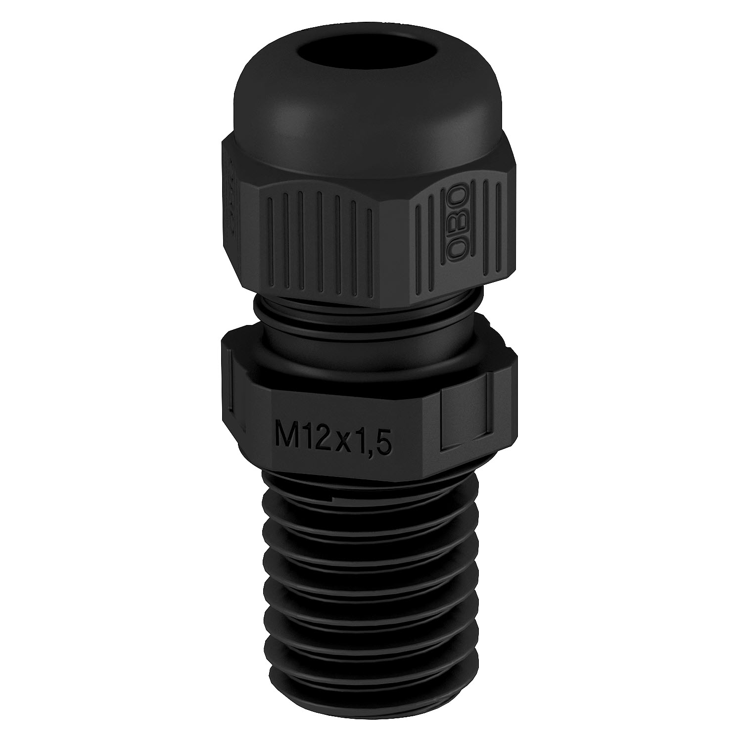 OBO Betterman kabeļu ievads M25 (9-17mm kab.) pagarināts plastmasas melns IP68, 2022970 cover photo