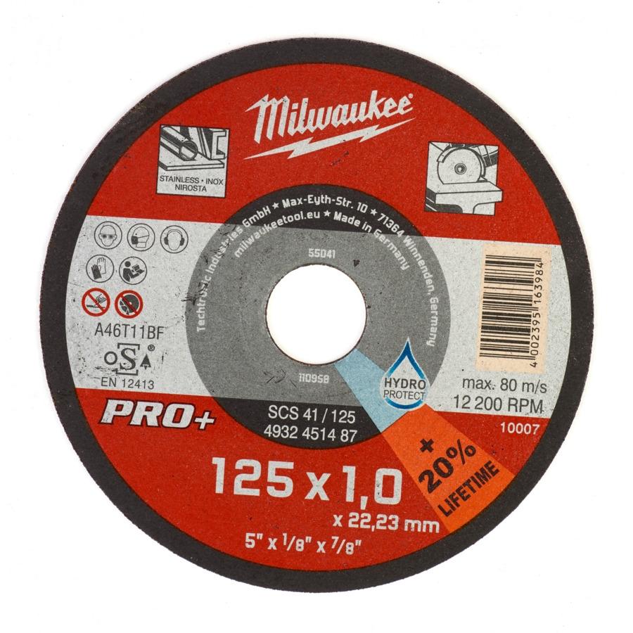 Milwaukee metāla griešanas disks PRO+ 125mm/1mm, 4932451488 cover photo